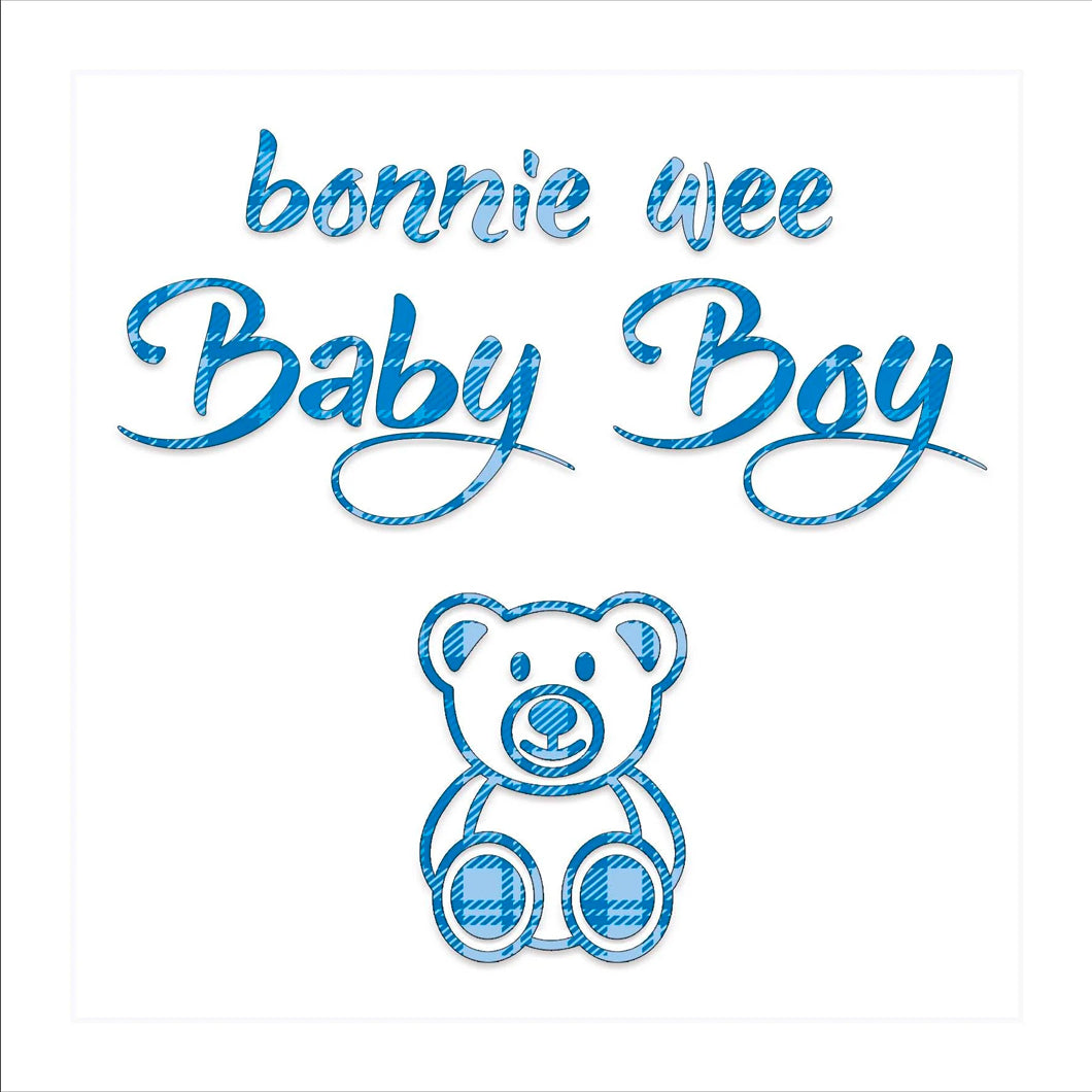 Bonnie Wee Baby Boy Card