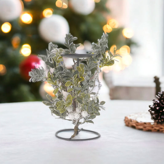 Festive Foliage Candle Stand (Green)