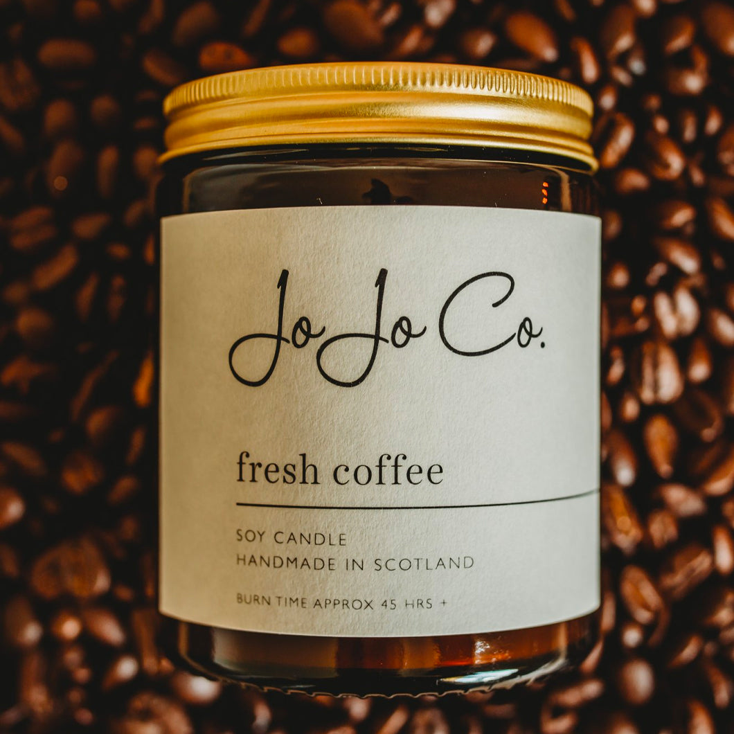 JoJo Co. Fresh Coffee Luxury Candle