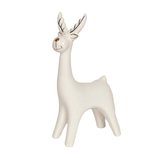 White & Gold Tall Reindeer (Large)