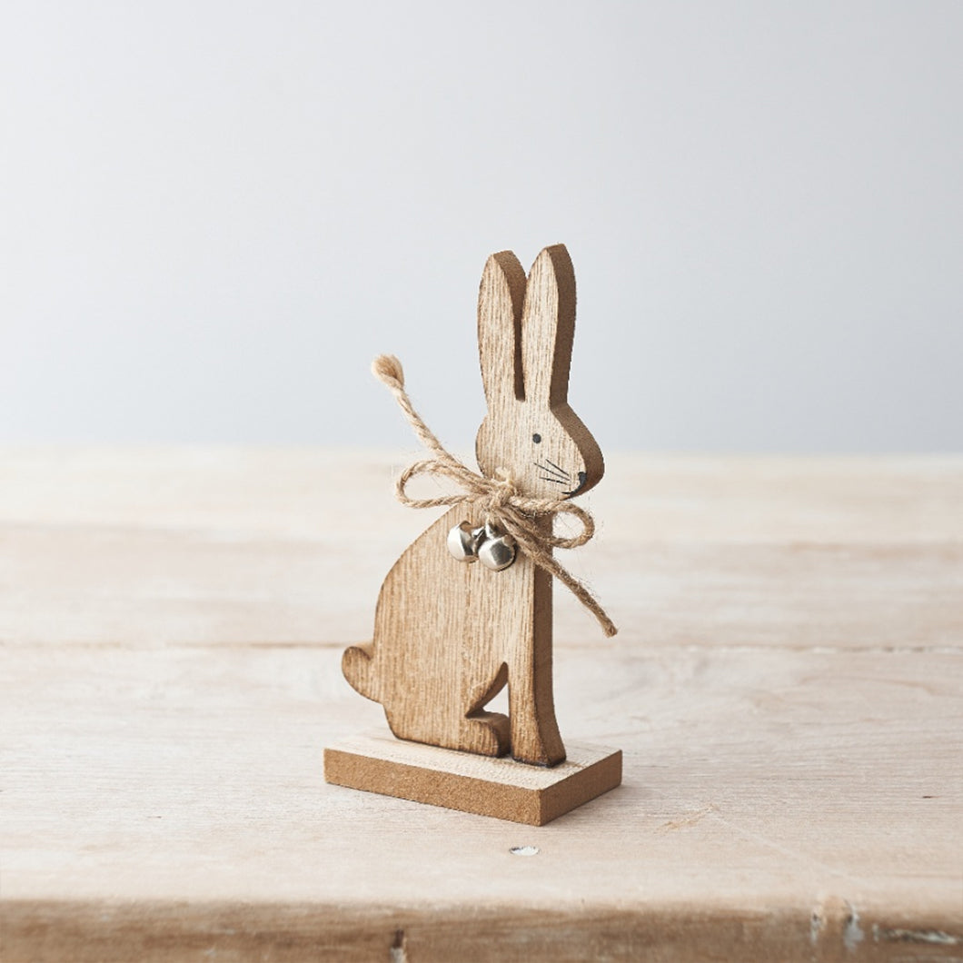 Wooden Bunny & Bells