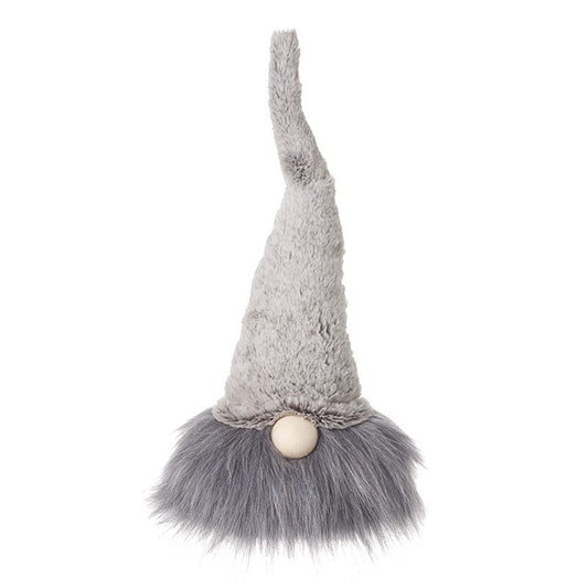 Grey Bearded Gonk In Grey Fur Hat