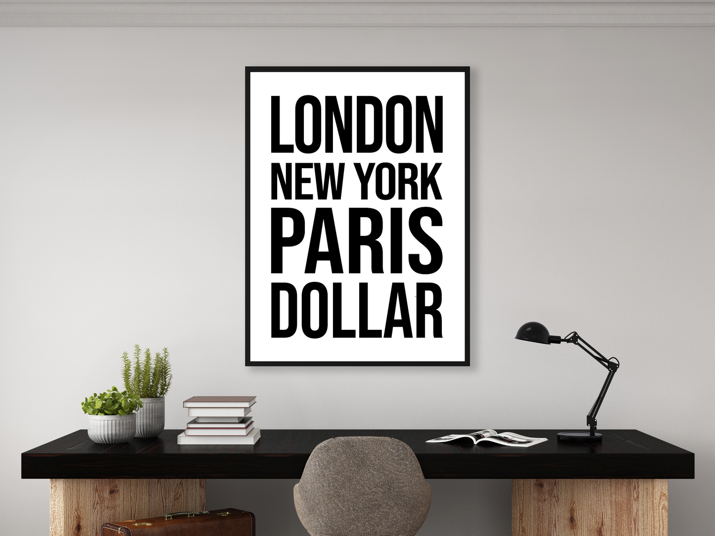 Dollar Bold Print