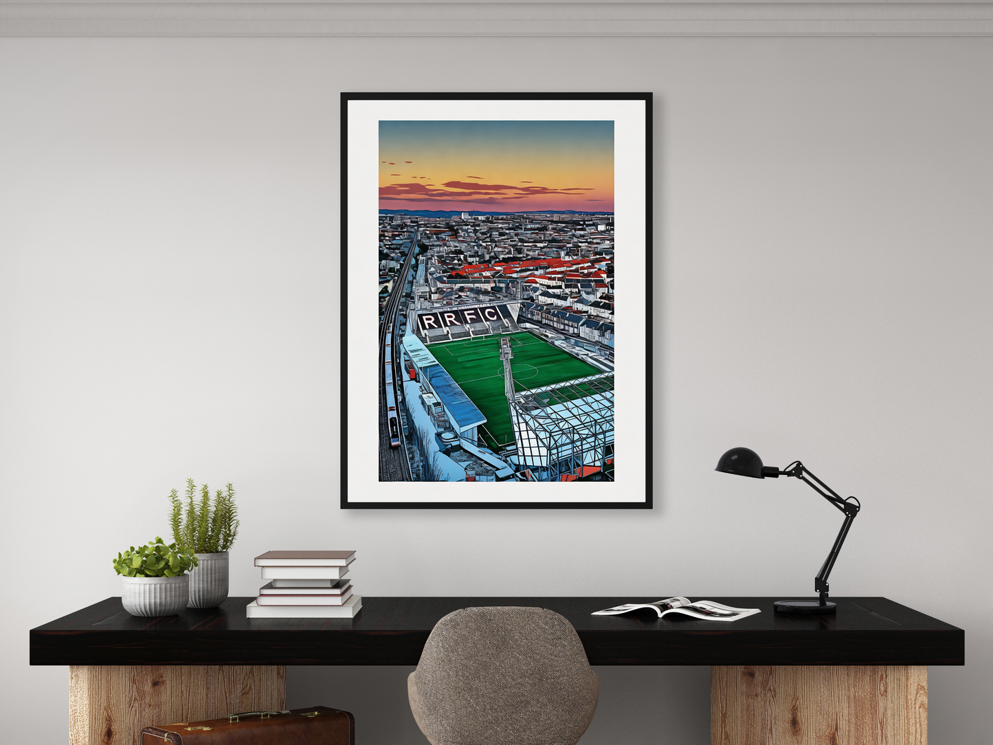 RRFC Starks Park - Railway Line Cartoon