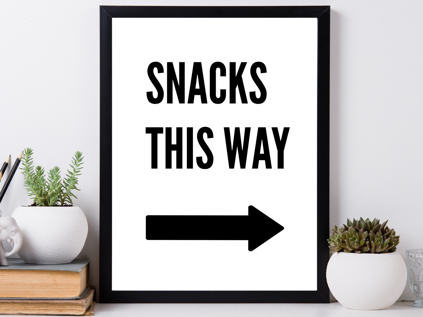 Snacks This Way (Right Arrow)