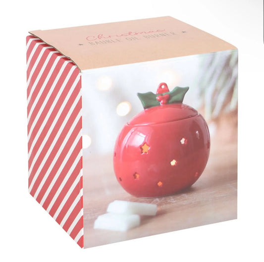 Red Bauble Wax Burner