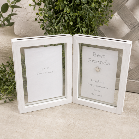 Best Friends Double Frame With 3D Star