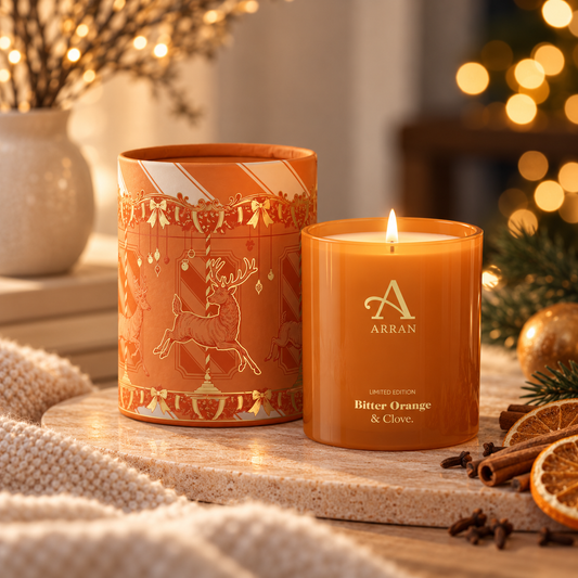 Bitter Orange & Clove Boxed Candle | Seasonal Exclusive | ARRAN Sense of Scotland