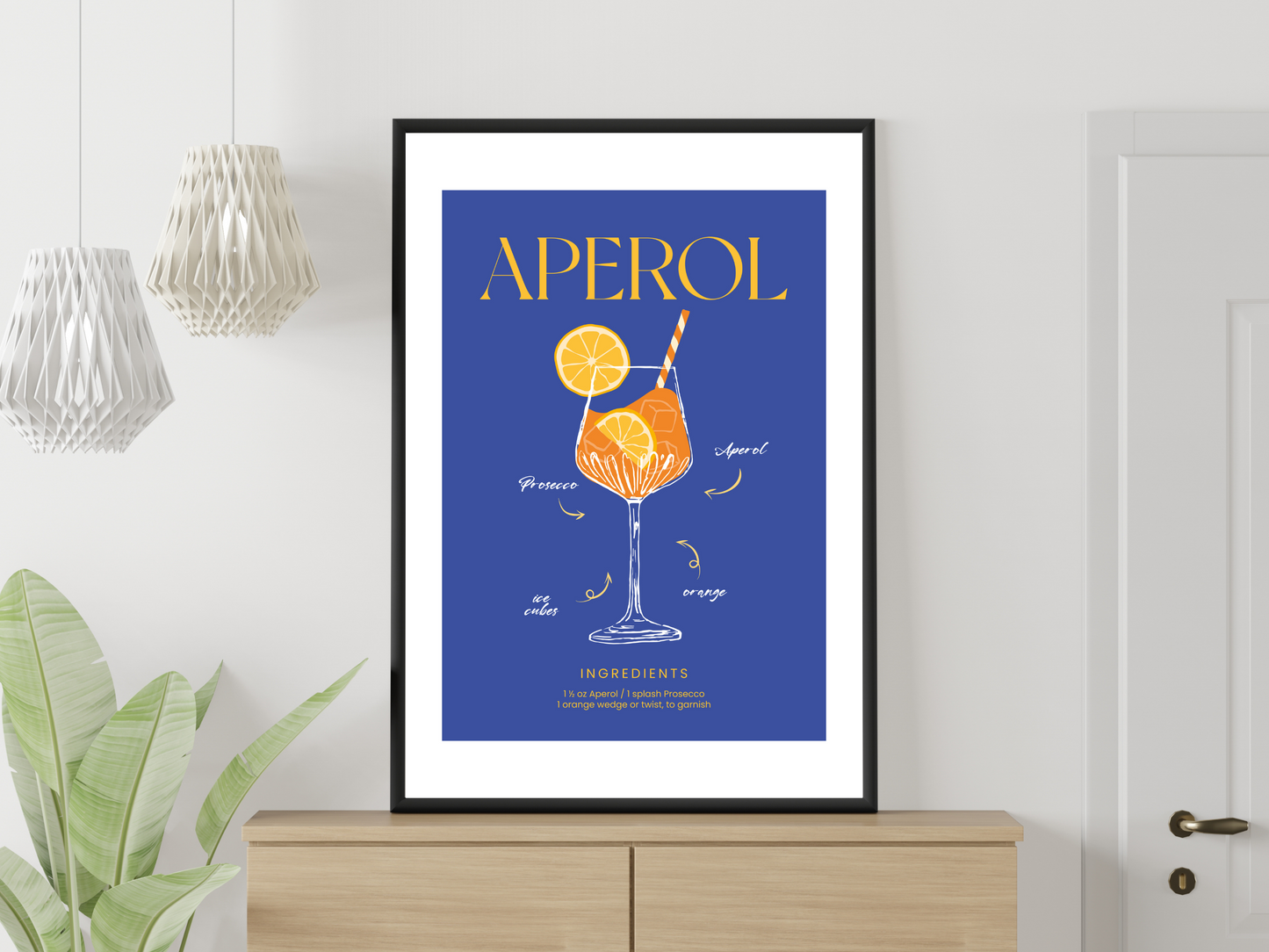 Aperol Blue Cocktail