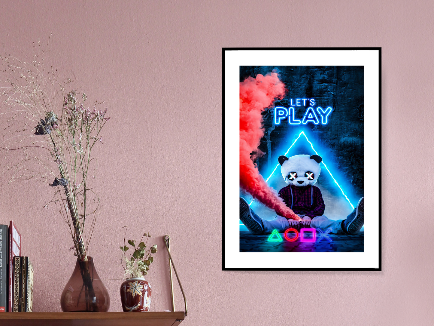 Let's Play | Neon Gaming Art