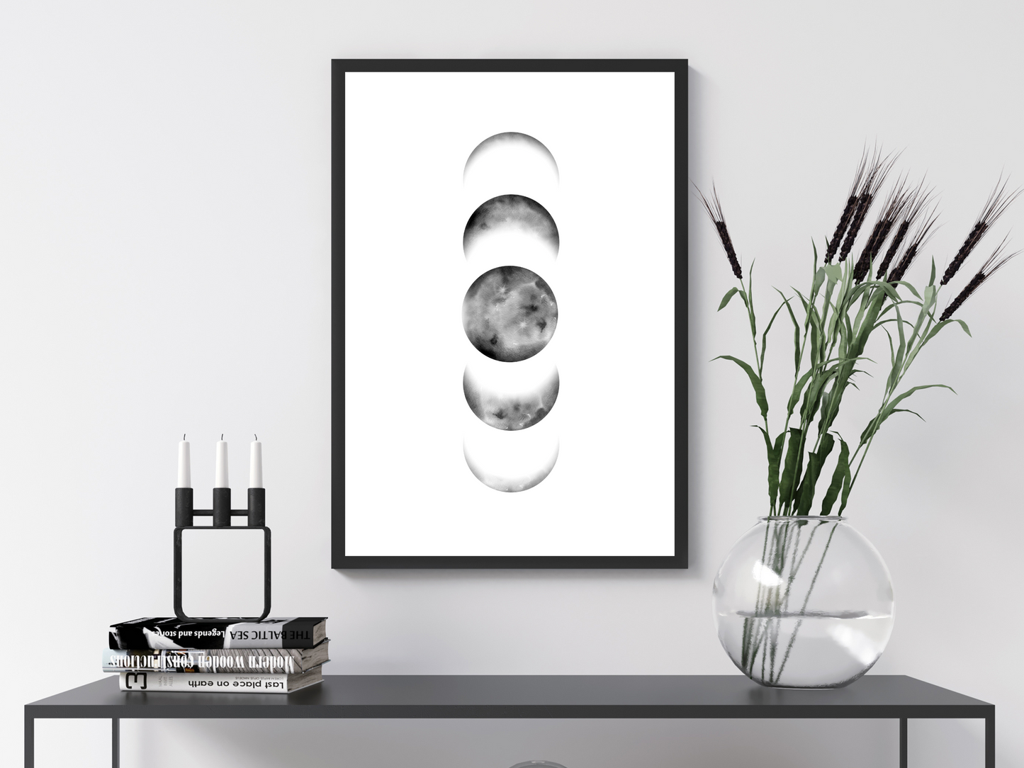 Moon Phases Print | Celestial Poster
