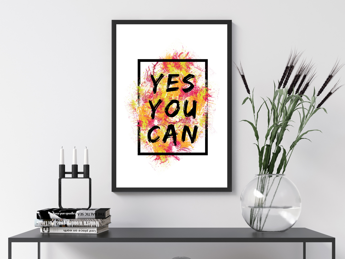 Yes You Can Print | Motivational Quote Poster
