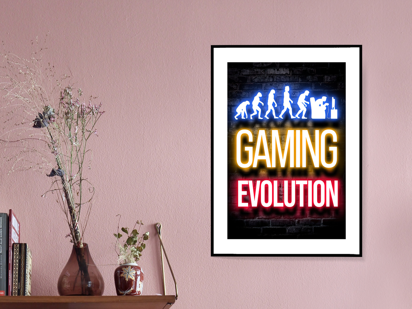 Gaming Evolution | Neon Gaming Art