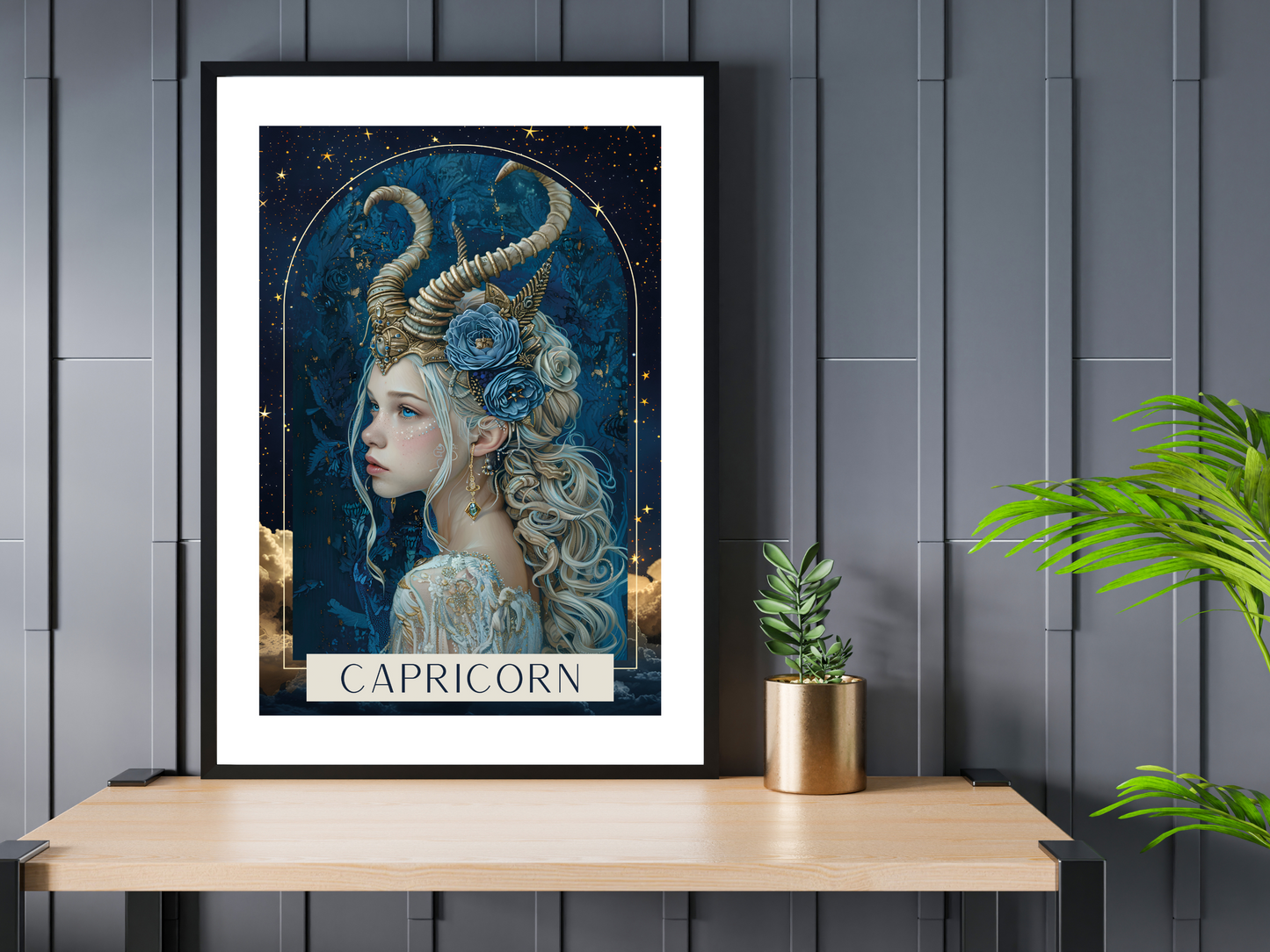 Capricorn Zodiac Tarot Print | Astrology Poster