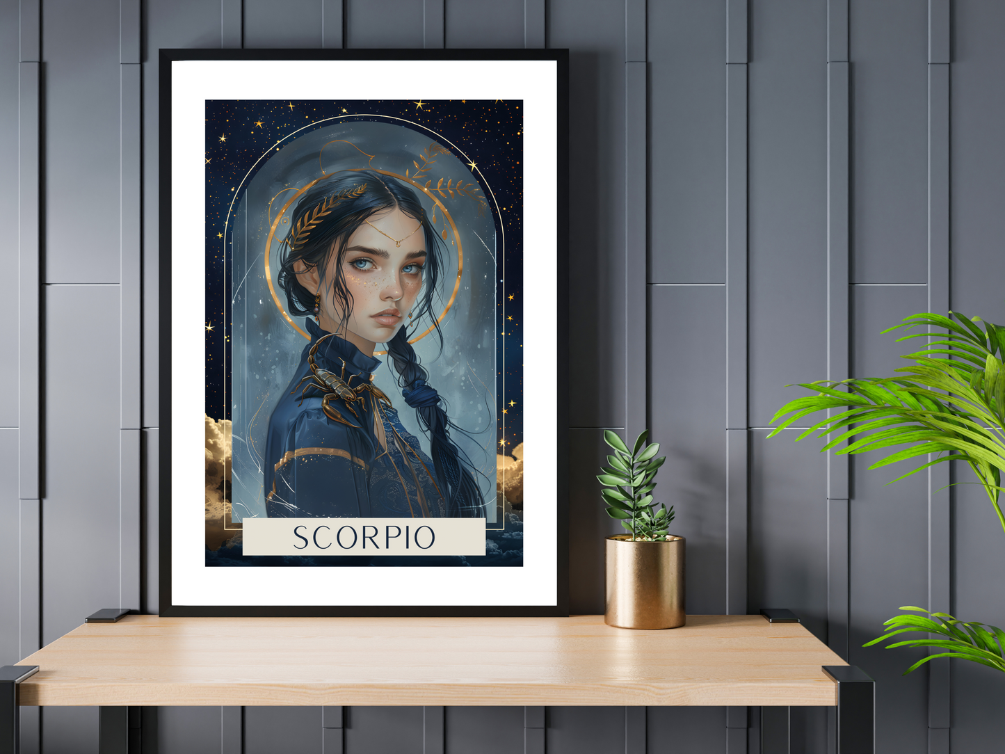 Scorpio Zodiac Tarot Print | Astrology Poster