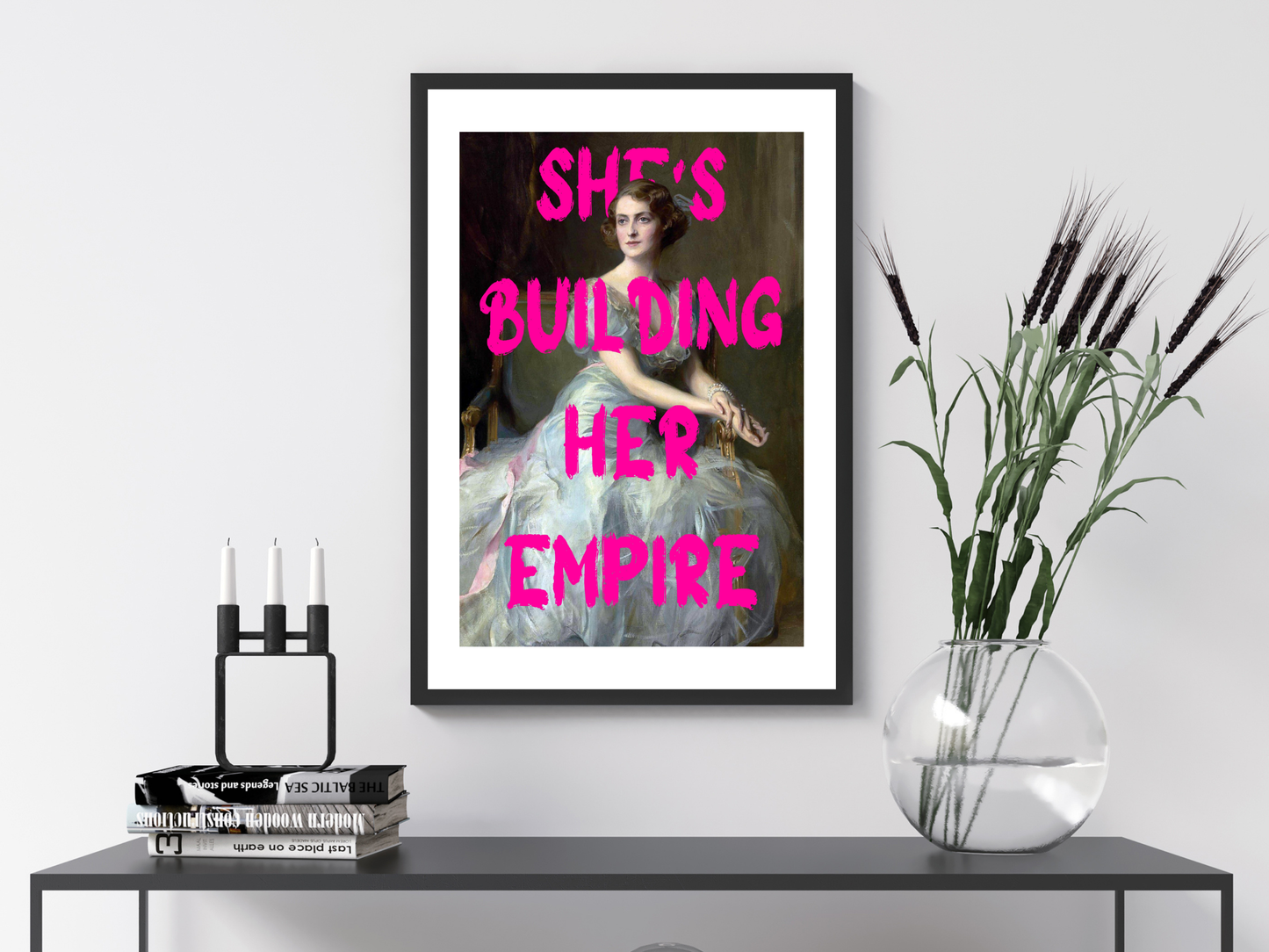 She's Building Her Empire Poster Print | Altered Art
