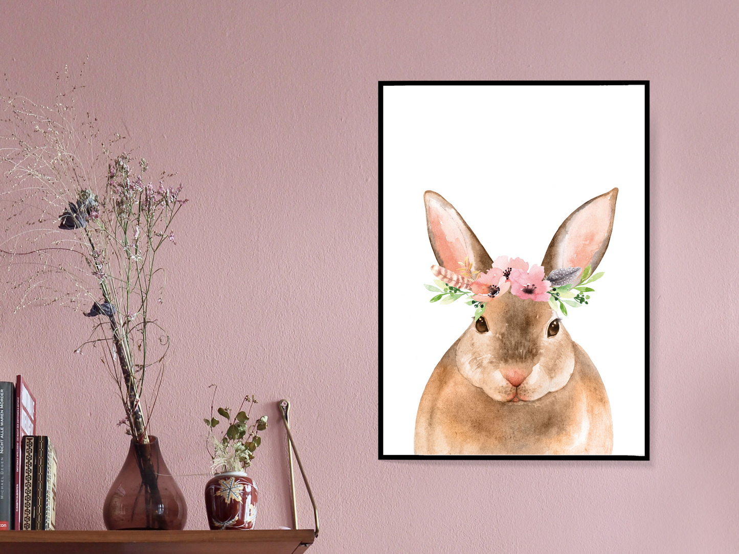 Floral Woodland Rabbit