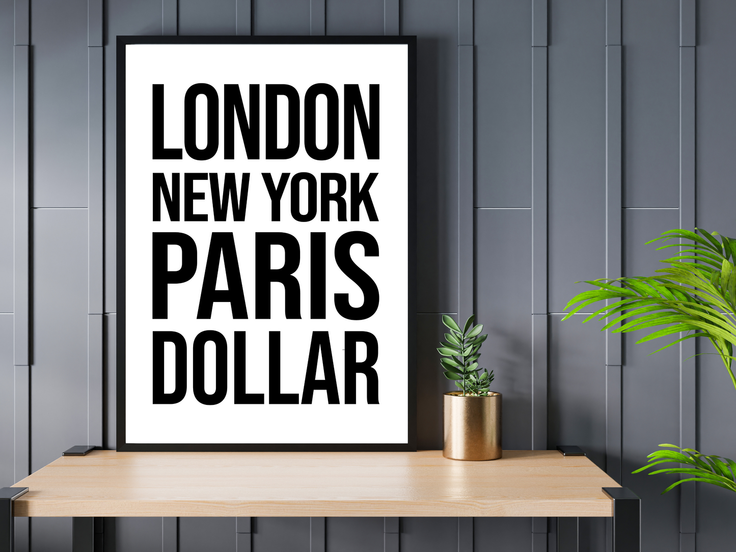 Dollar Bold Print