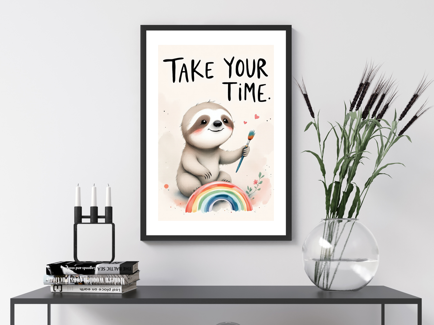 Take Your Time Rainbow Sloth