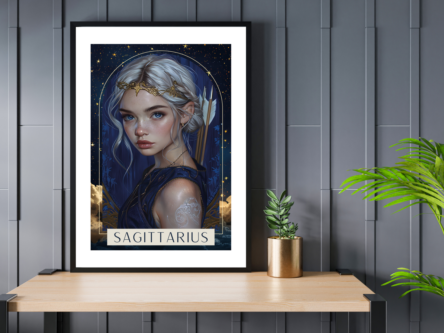 Sagittarius Zodiac Tarot Print | Astrology Poster