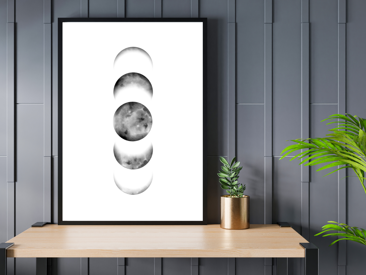 Moon Phases Print | Celestial Poster