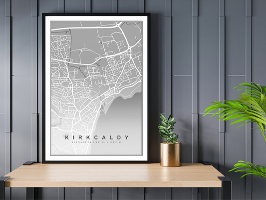 Kirkcaldy Map Print
