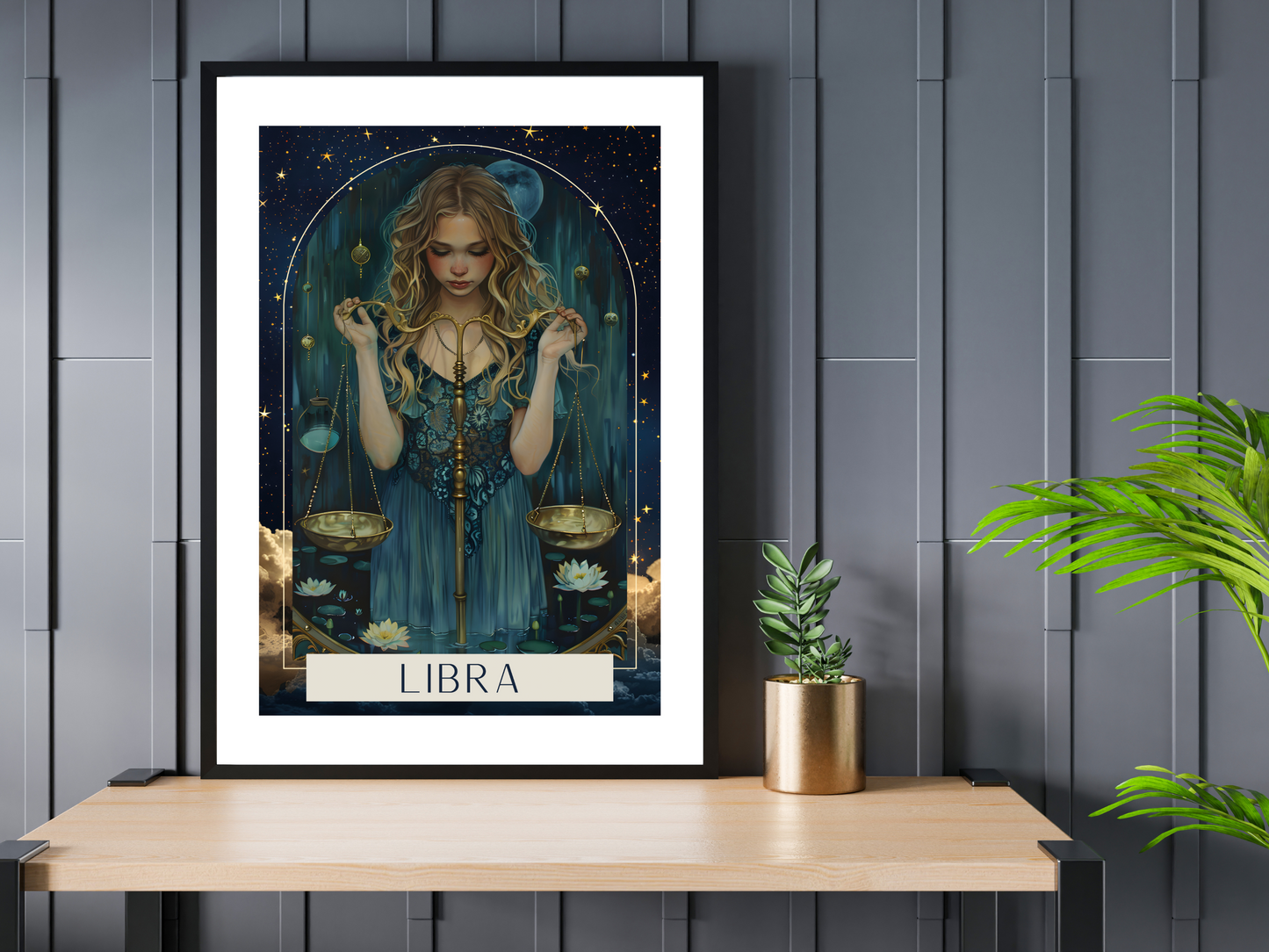 Libra Zodiac Tarot Print | Astrology Poster