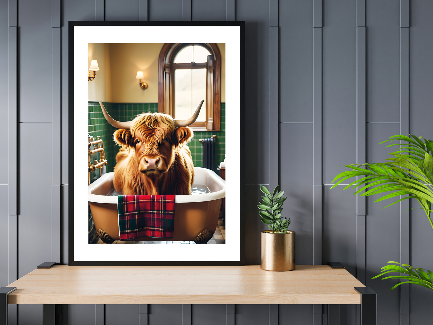 Highland Cow - Tartan Bath