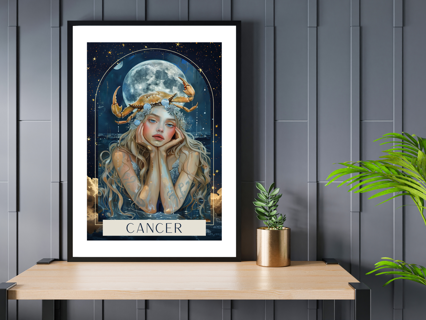 Cancer Zodiac Tarot Print | Astrology Poster