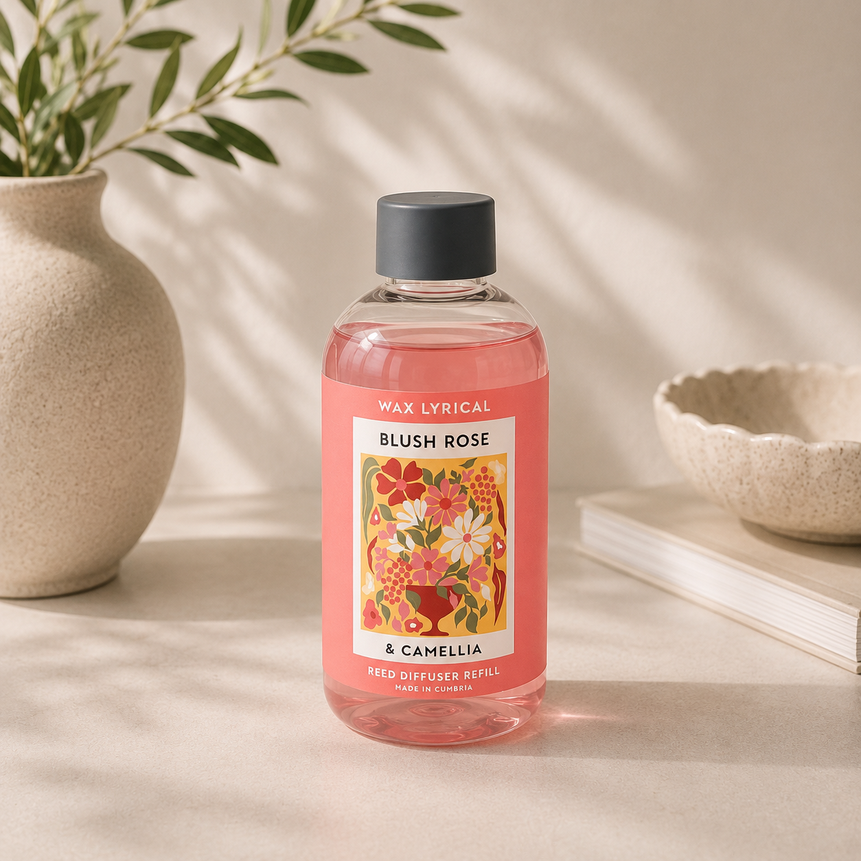 Blush Rose & Camellia 200ml Reed Diffuser Refill
