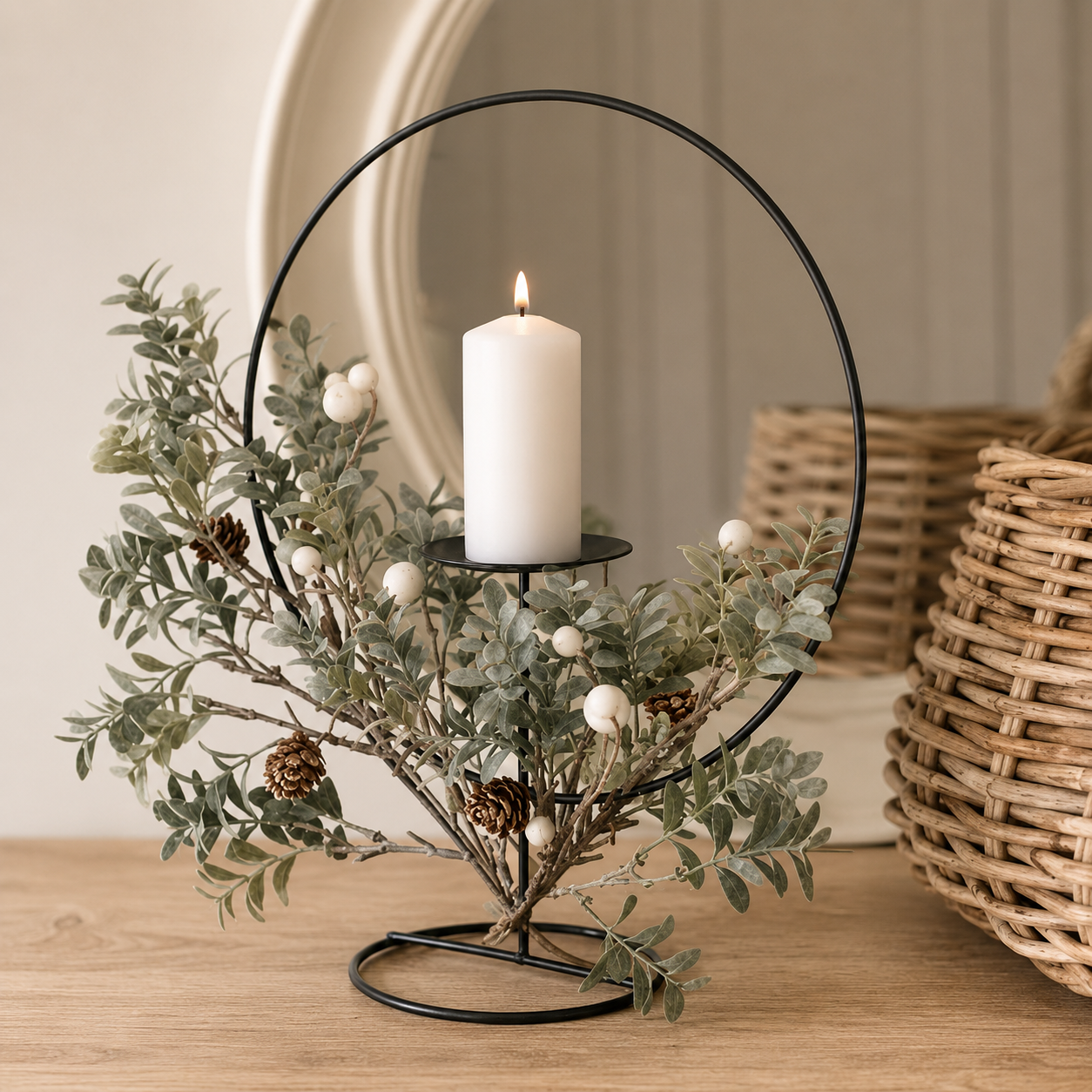 Christmas Hooped Centrepiece