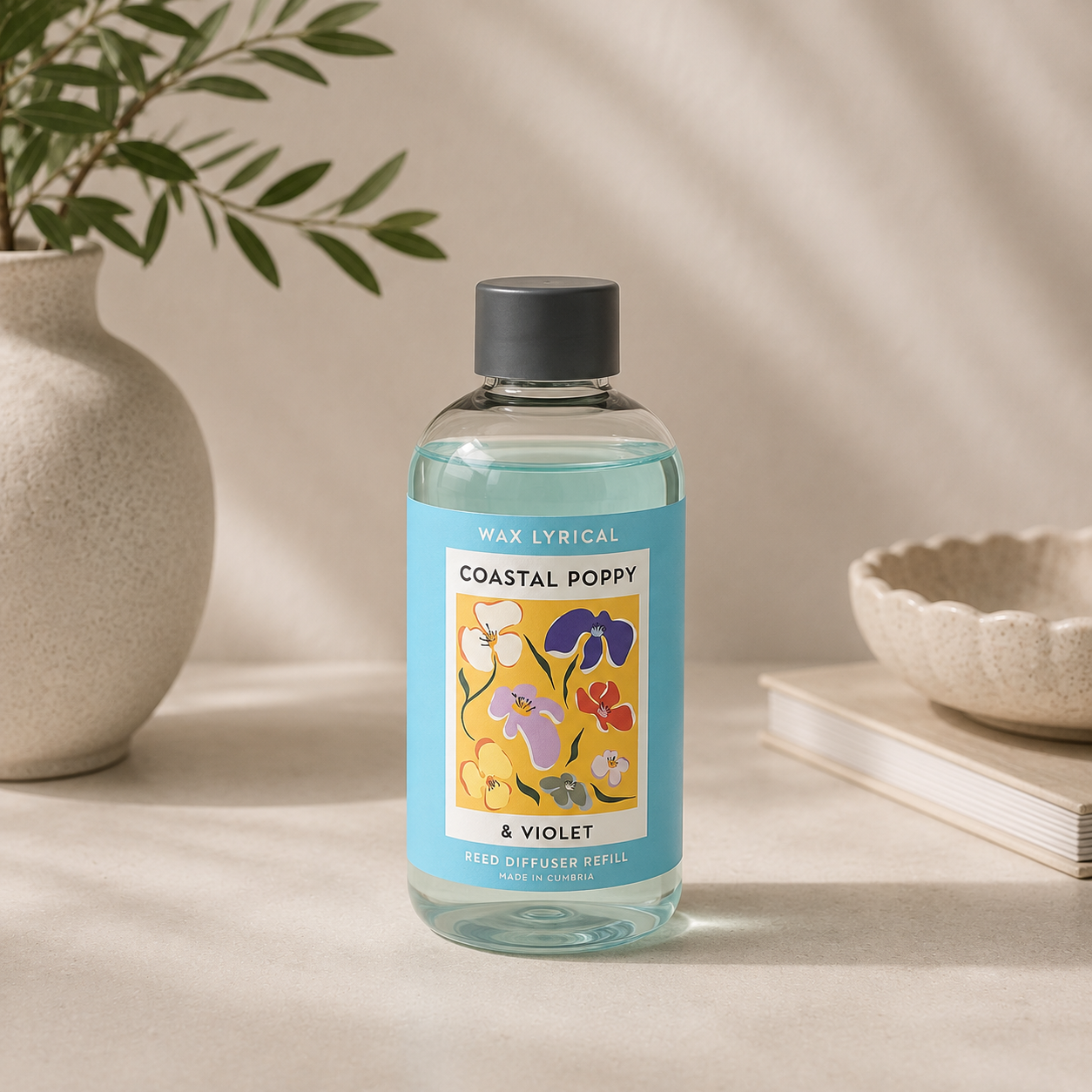 Coastal Poppy & Violet 200ml Reed Diffuser Refill
