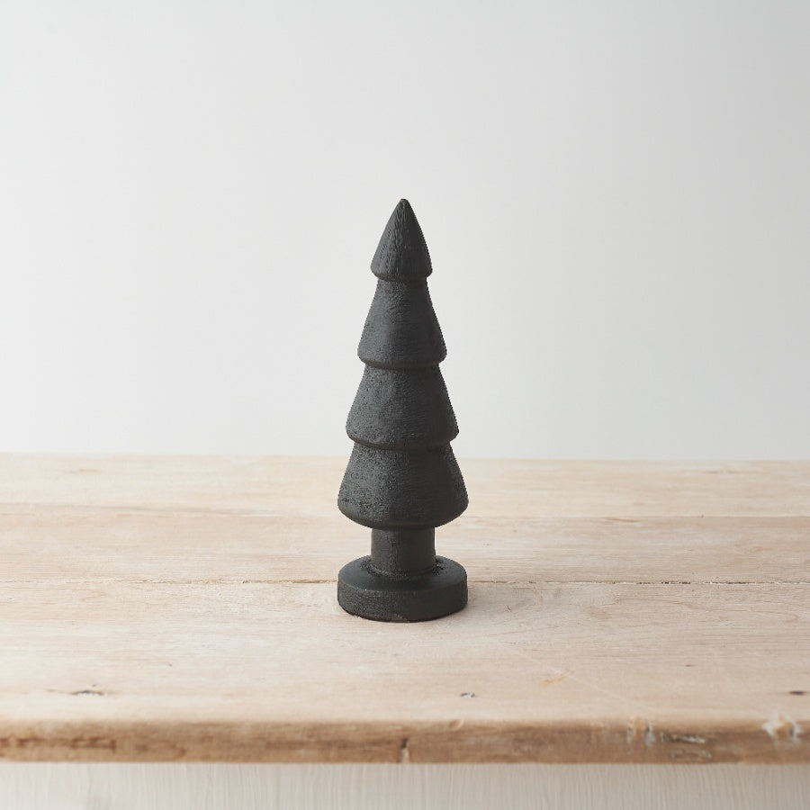 Black Cone Christmas Tree Decoration | Medium