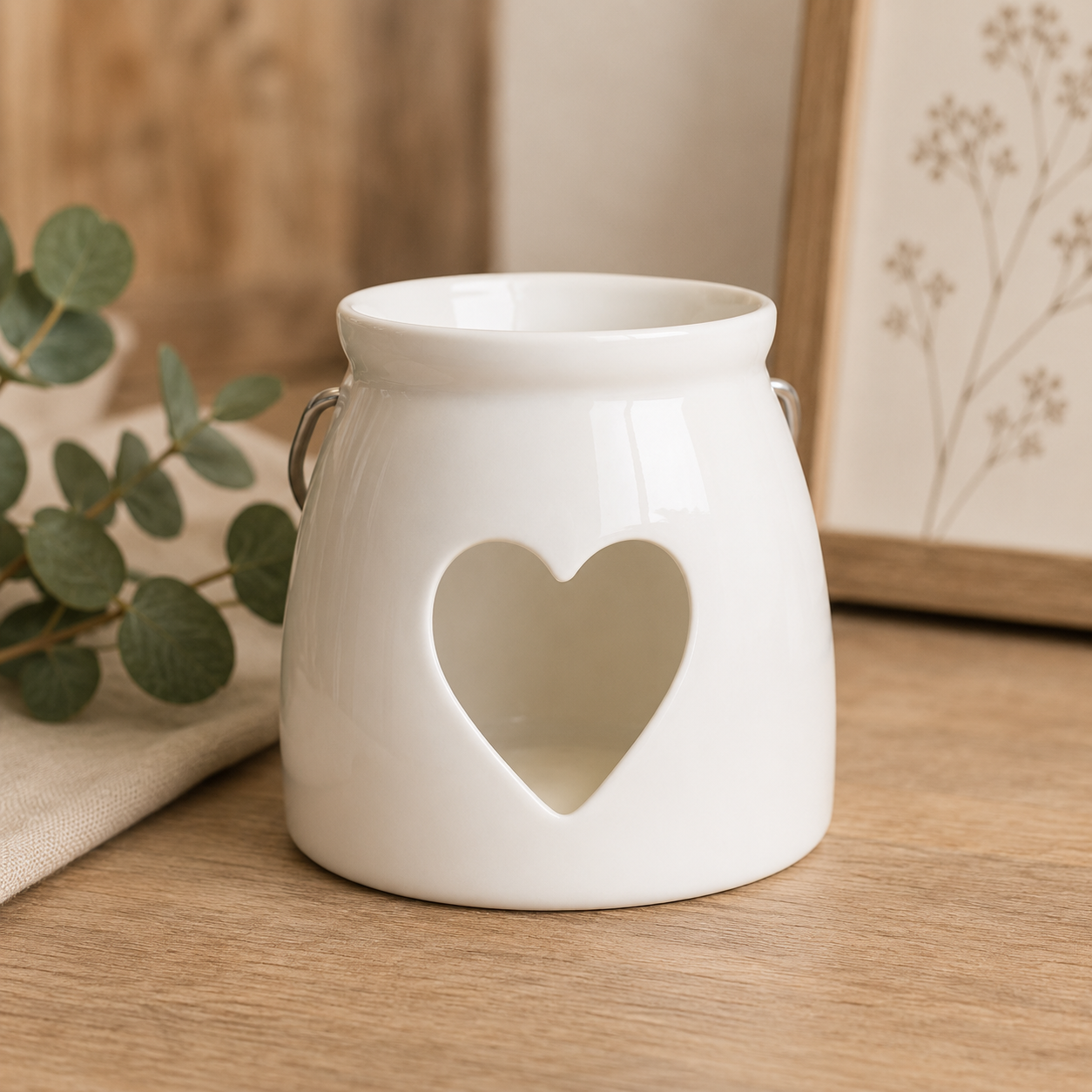 Cut Heart Tea Light Lantern