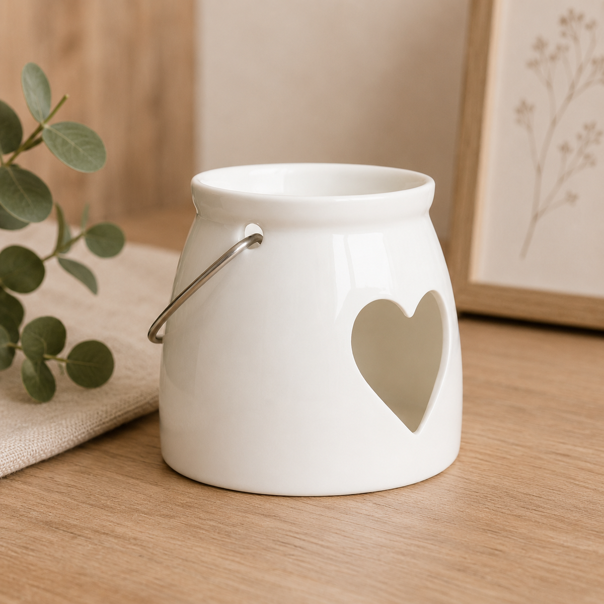 Cut Heart Tea Light Lantern