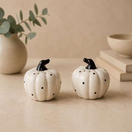 Dotty Pumpkin Salt & Pepper Set