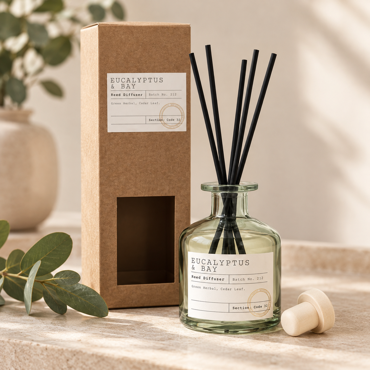 Eucalyptus and Bay Reed Diffuser | 250ml