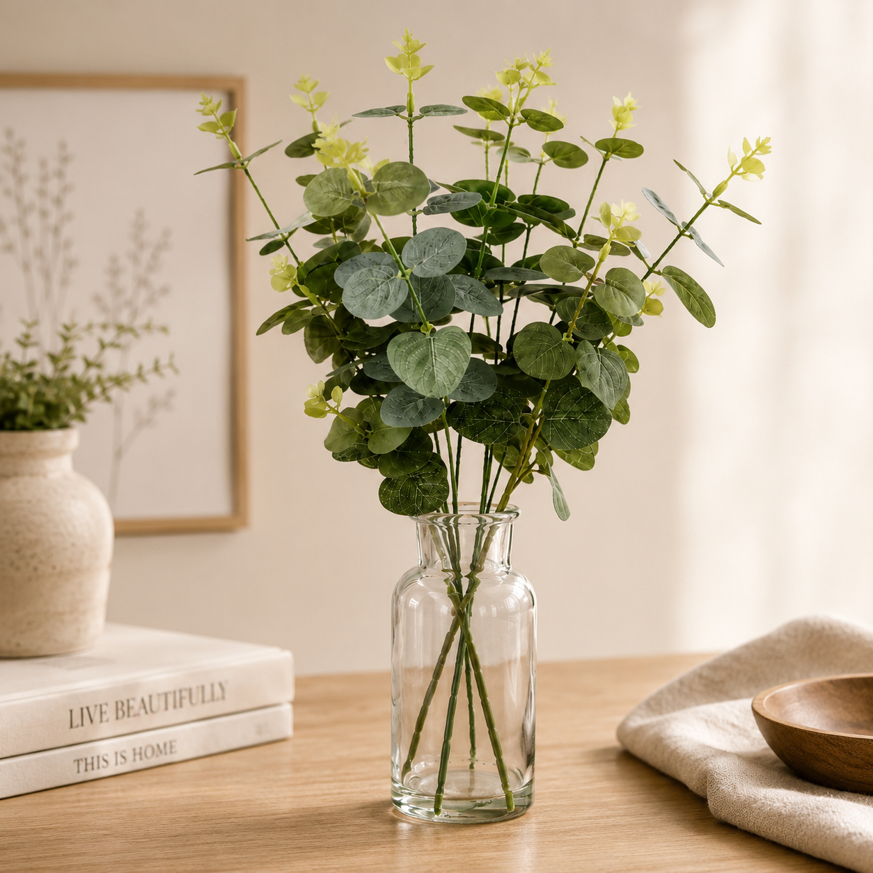 Eucalyptus in Glass Vase
