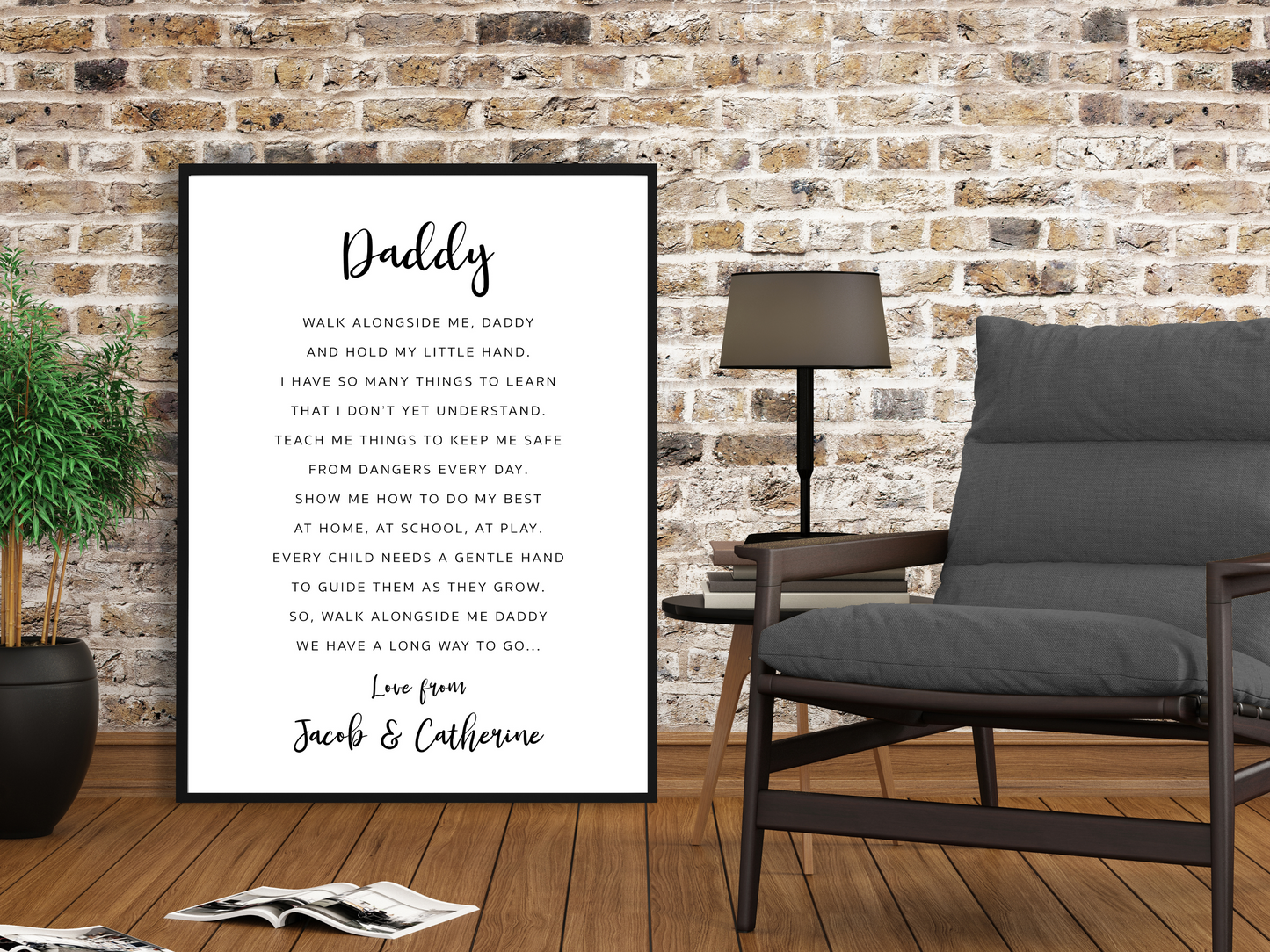Daddy Personalised Poem Print