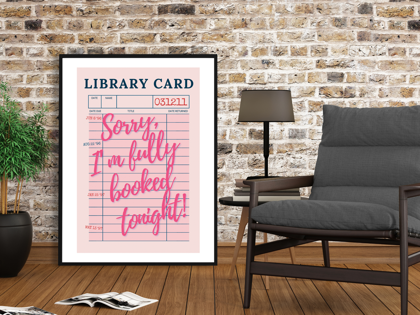 Fully Booked Pink Print