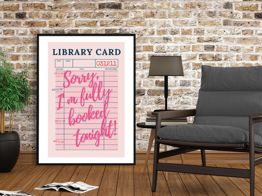 Fully Booked Pink Print