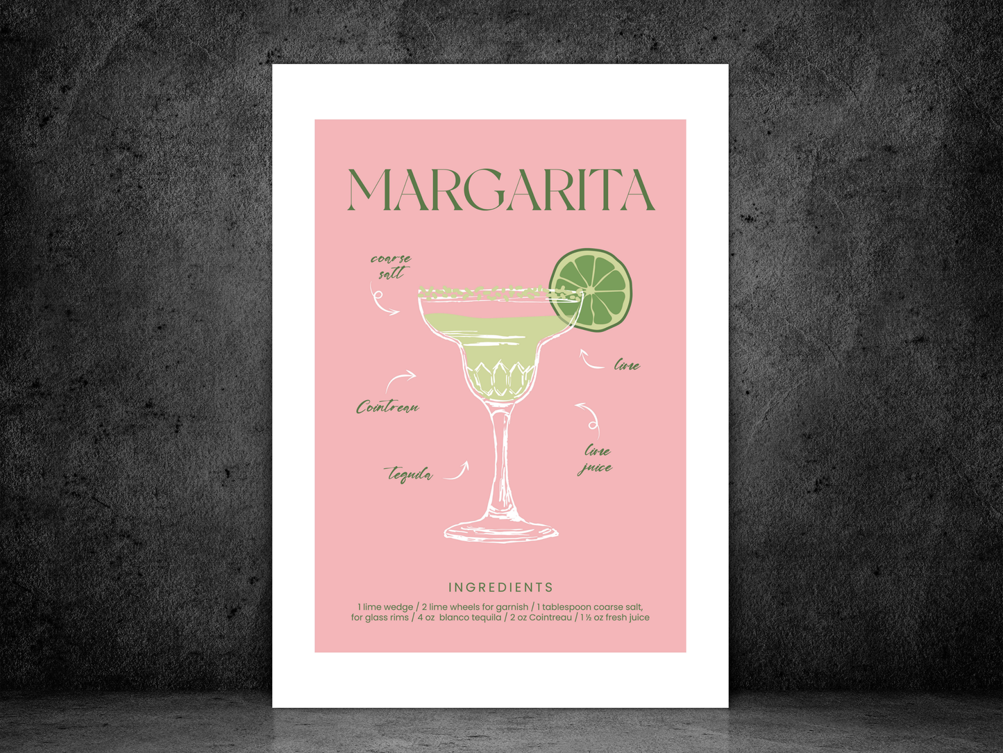 Margarita Pink Cocktail