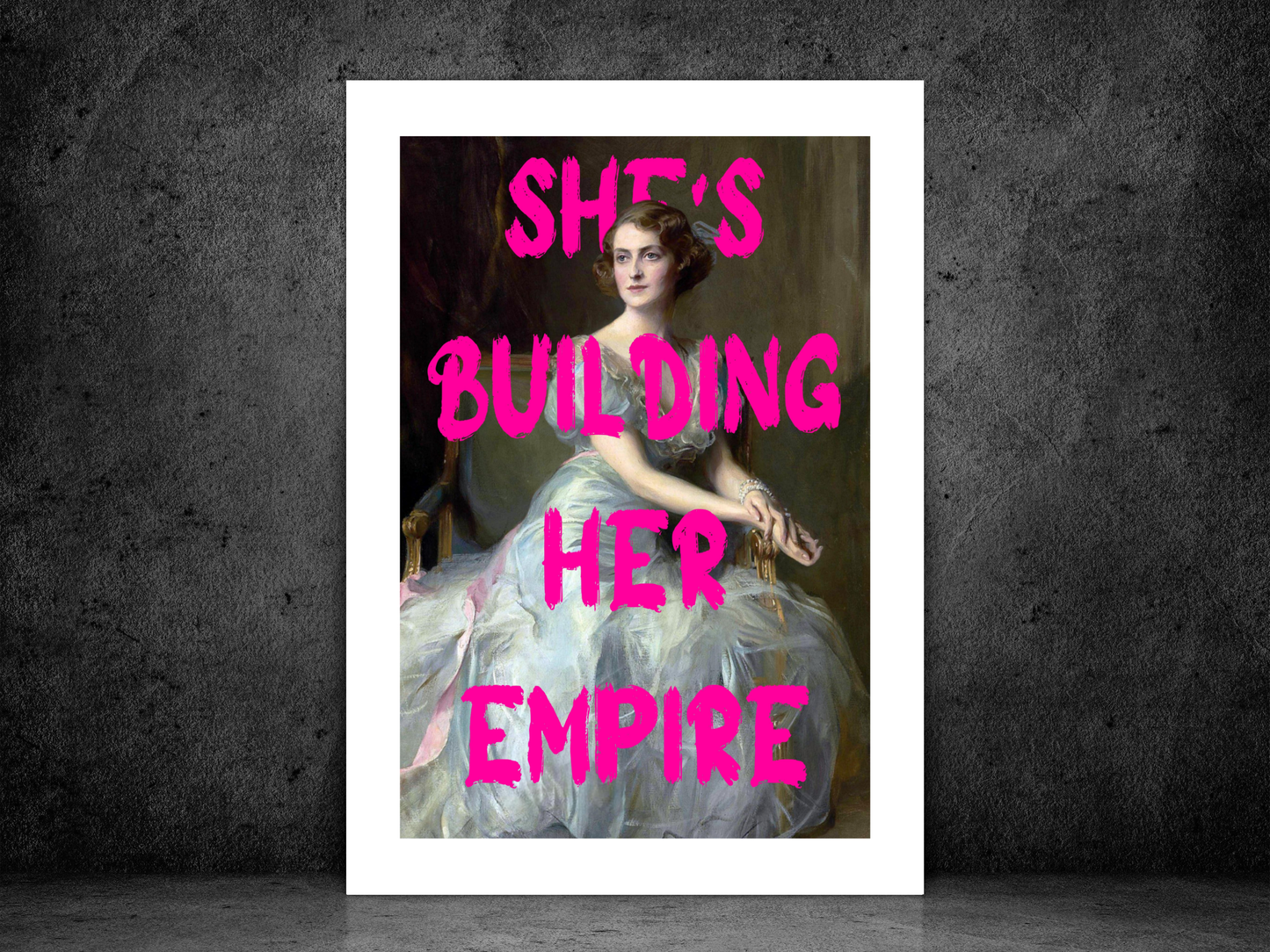 She's Building Her Empire Poster Print | Altered Art