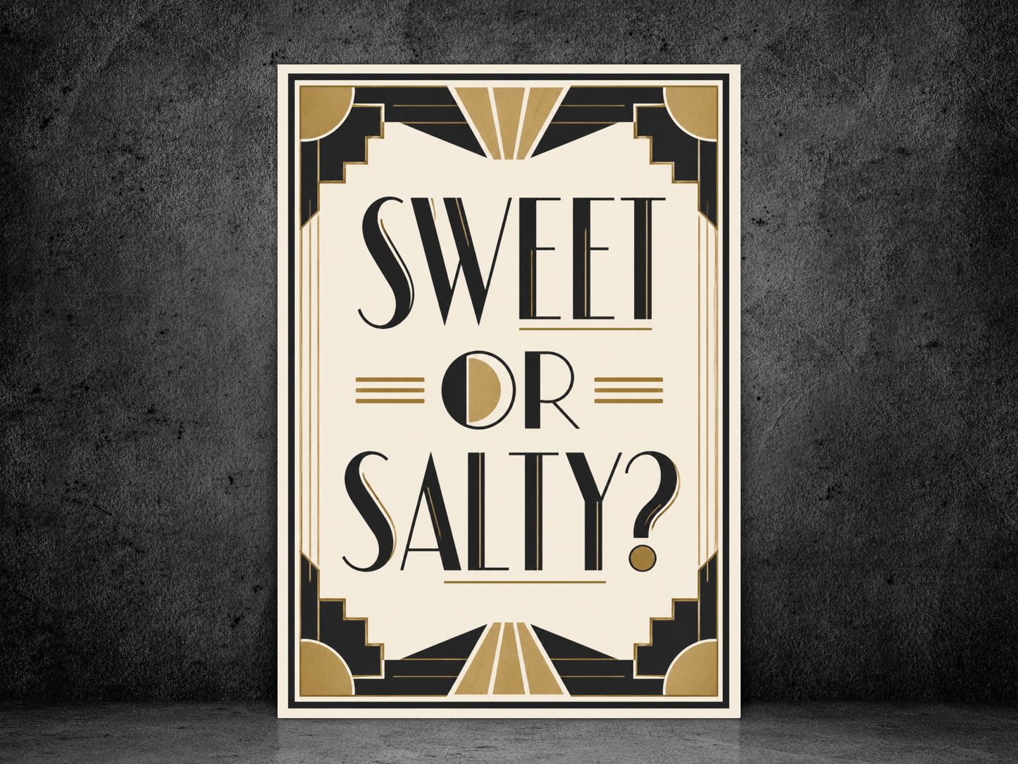 Sweet Or Salty? | Art Deco