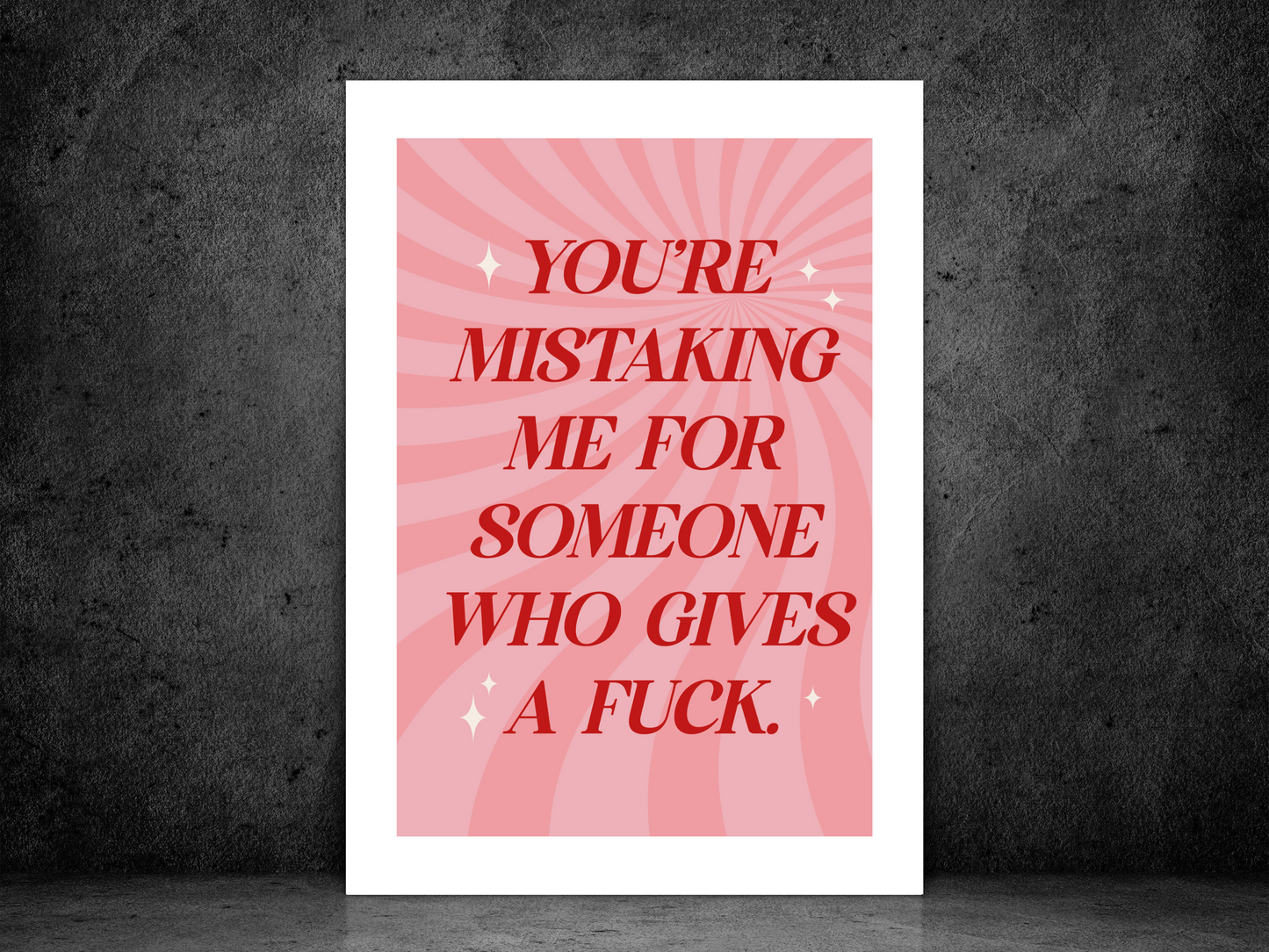 Explicit Mistakes Print | Motivational Quote Poster