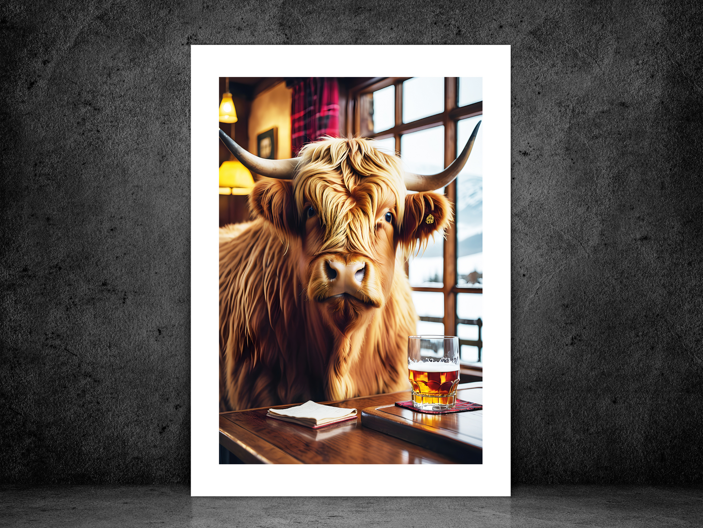 Highland Cow - Having A Dram