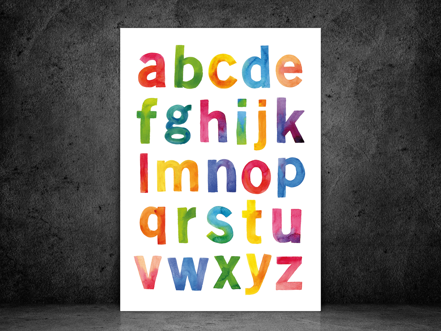 Watercolour Alphabet