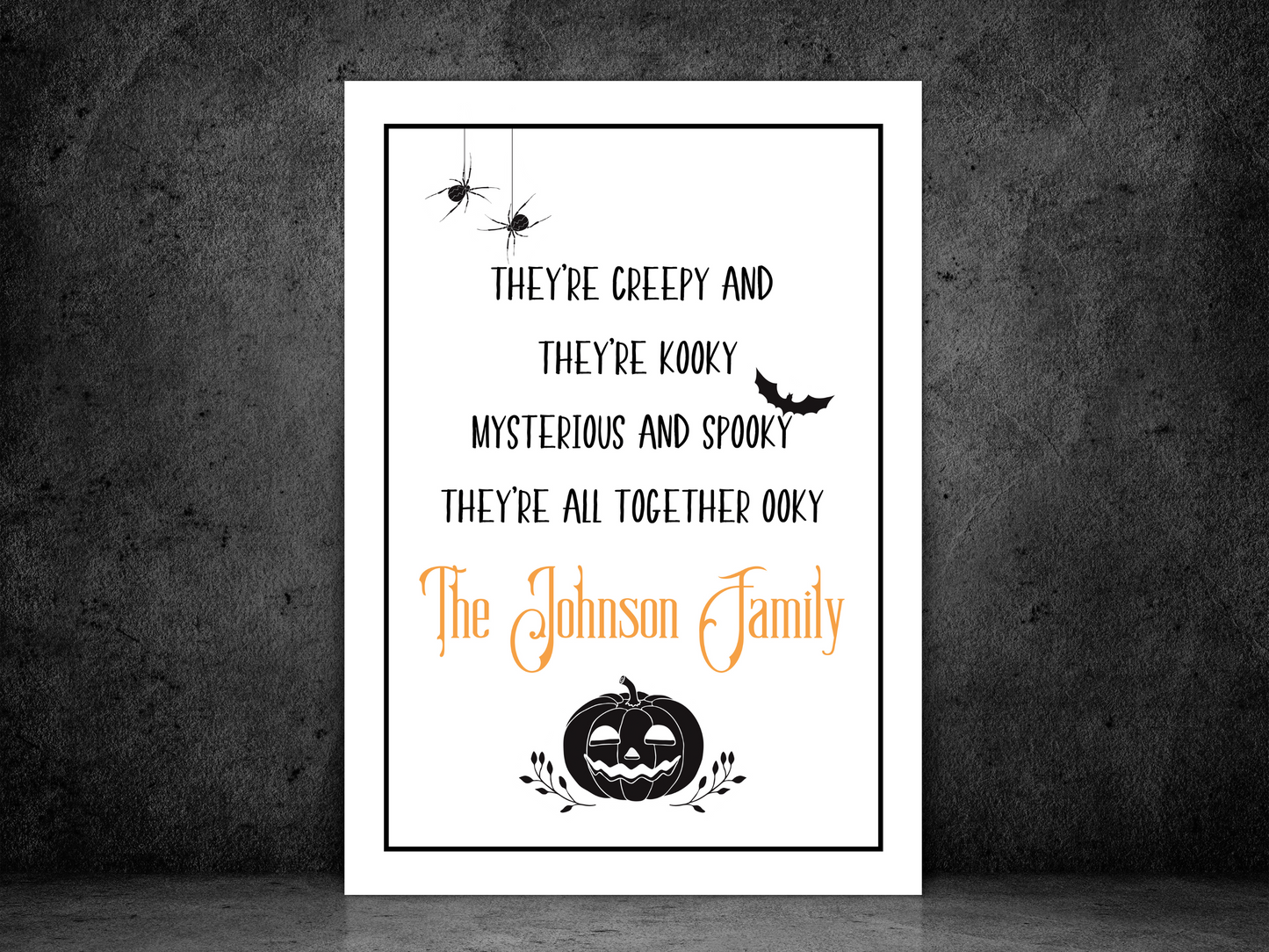 Halloween Personalised Print