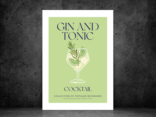 Gin & Tonic Cocktail