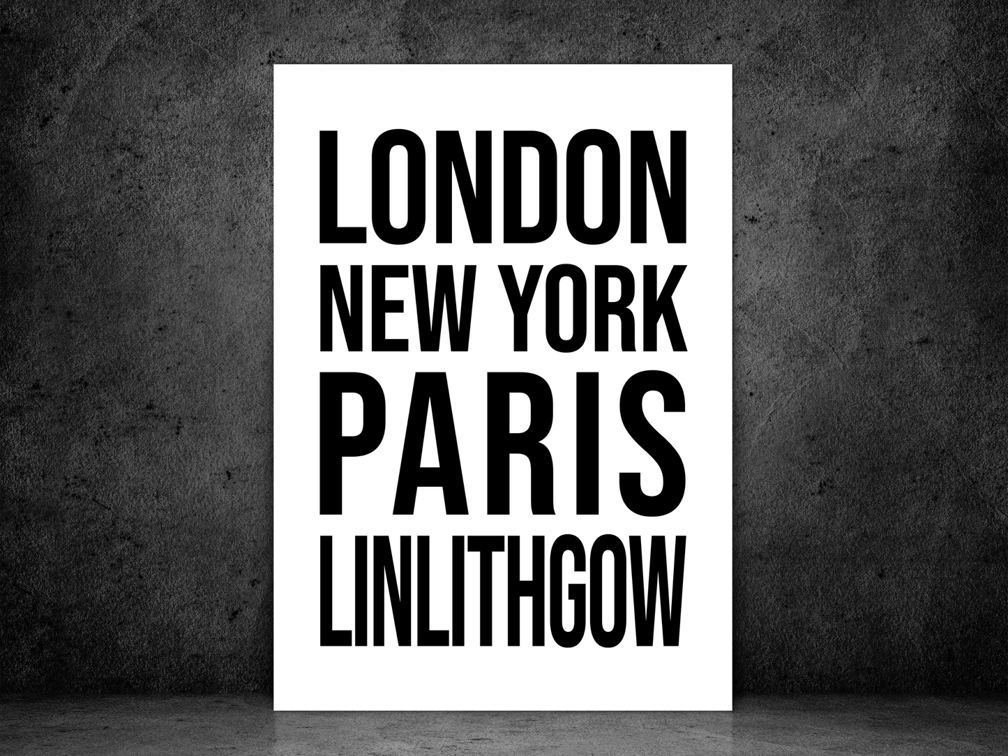Linlithgow Bold Print